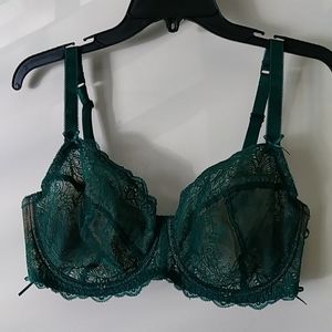 Adore Me Green lace bra